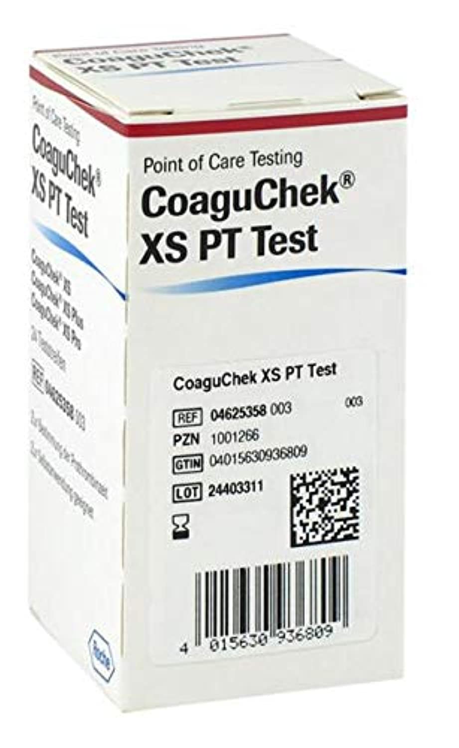 Roche 4625358019 CoaguChek XS PT - Tiras de prueba, paquete de 24