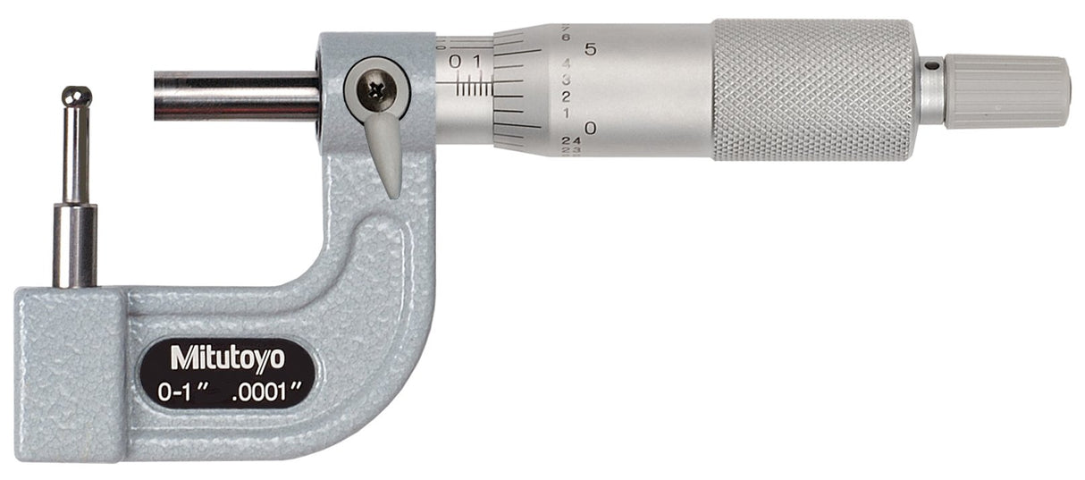 Mitutoyo 115 – 313 Serie 115 Tubo micrometre, cilíndrico yunque, tipo C, 0 "-1" Rango, 0.0001 "Graduación