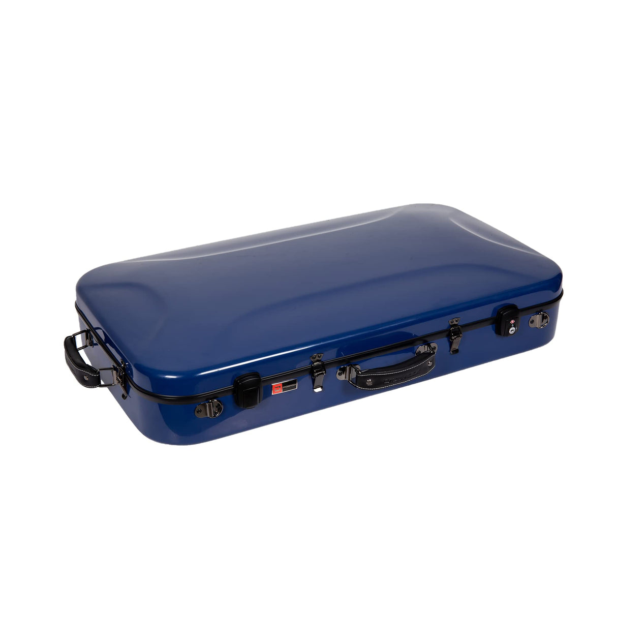 Crossrock, Funda de fibra de vidrio de 0 cuerdas, se adapta a correas de mandolinas estilo A/F, compartimentos interiores, acolchado fijo y extraíble, incluye cerradura TSA, azul menta, (CRF2020DMMB),