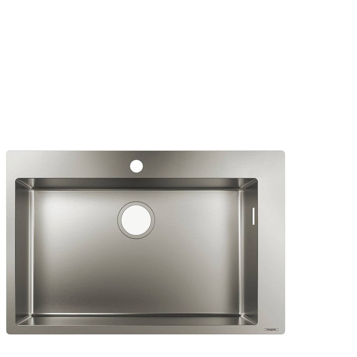 Hansgrohe 43302800 Fregadero de encastre, armarios de 80 cm, Color Acero, Plata, Ancho: 66 cm