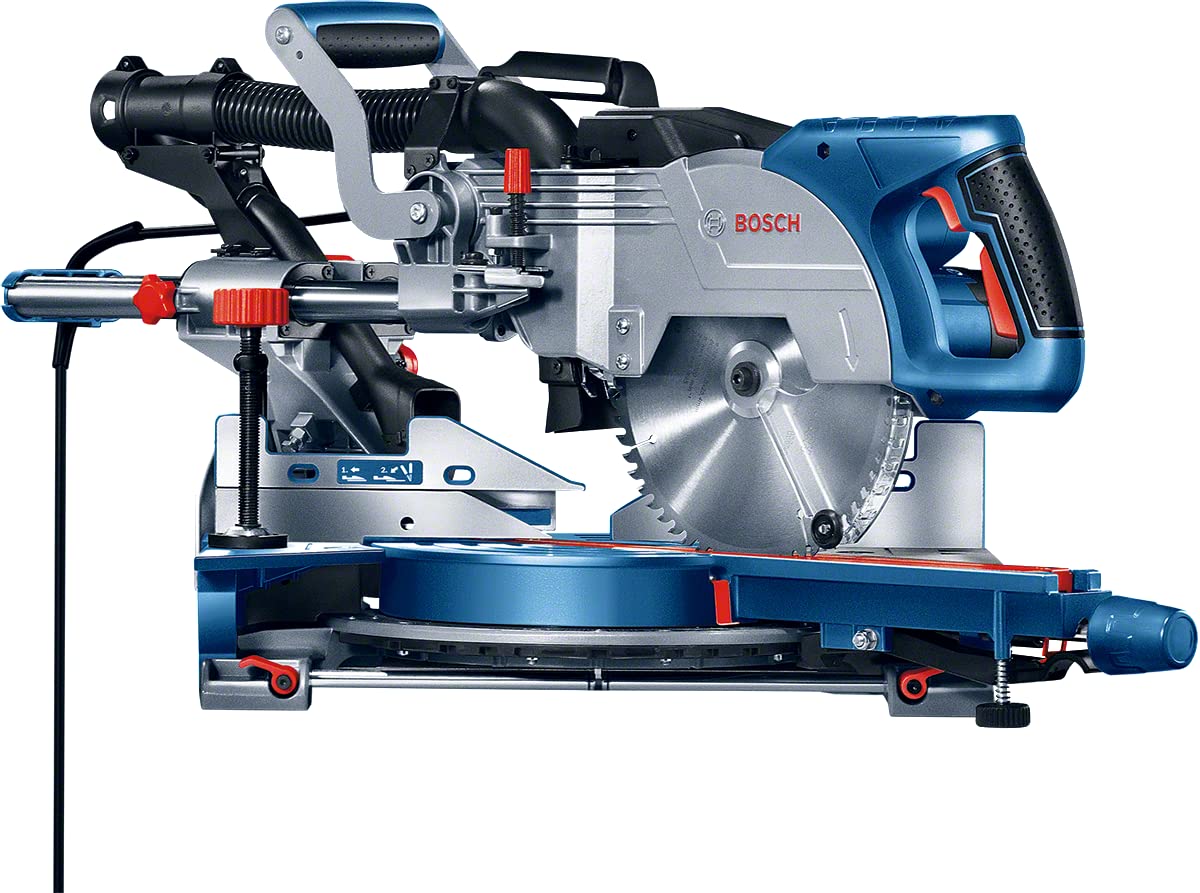 Bosch Professional GCM 8 SJL - Ingletadora telescópica (1600 W, disco 216 mm, Soft Start, láser)