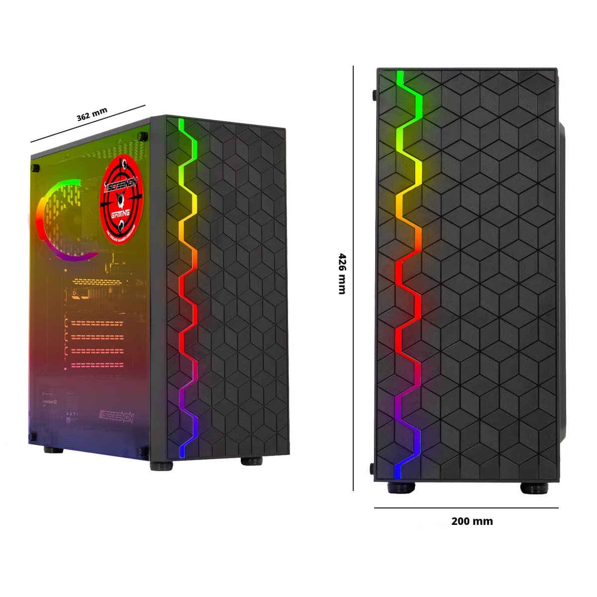 ScreenOn - Ryzen 5 5600G - 1TB SSD - GTX 1650 - Game PC A40115 - WiFi - Windows 11 Pro