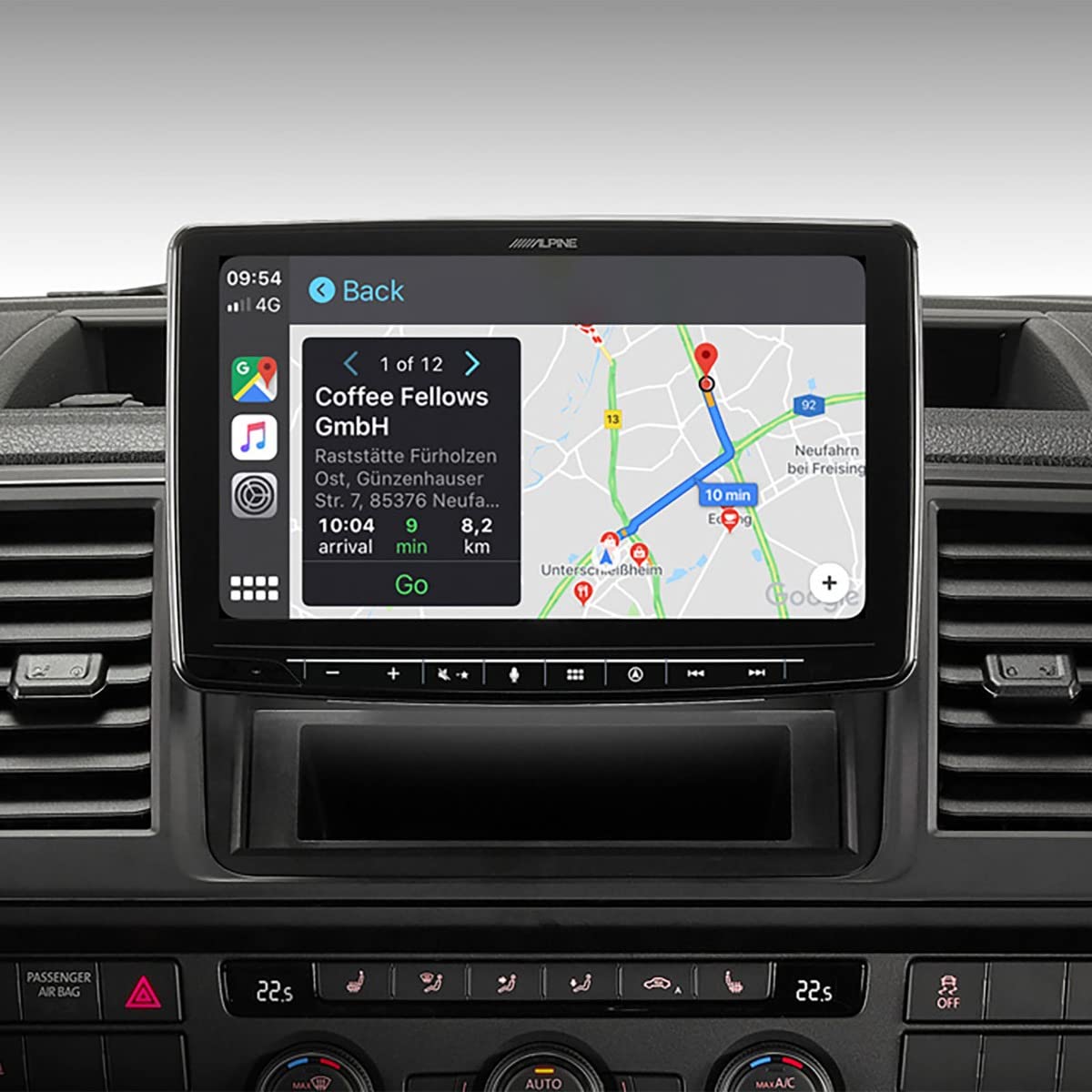Alpine Navegador Multimedia INE-F904D Pantalla 9"