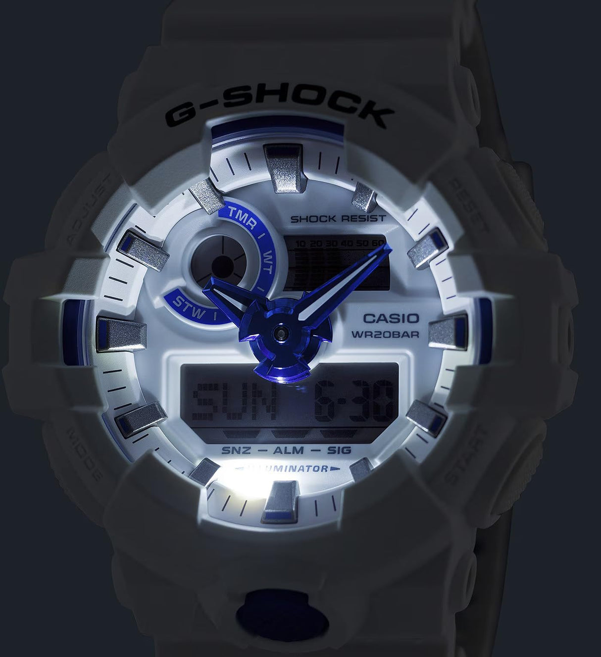 Casio Reloj Análogico-Digital para Hombre de Cuarzo con Correa en Plástico GA-700HDS-7AER