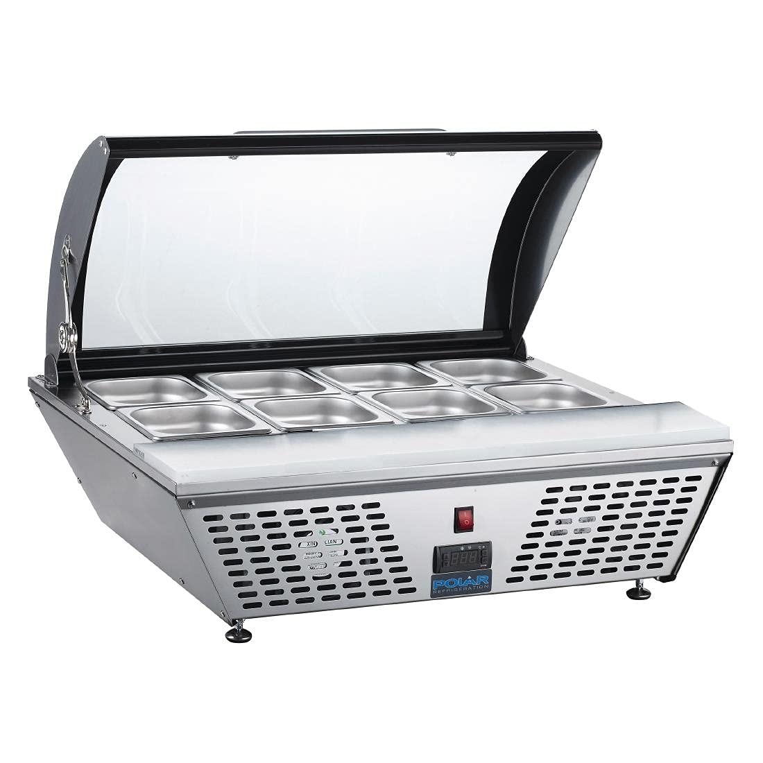 Polar GL178 refrigerado Prep contador con tabla de cortar