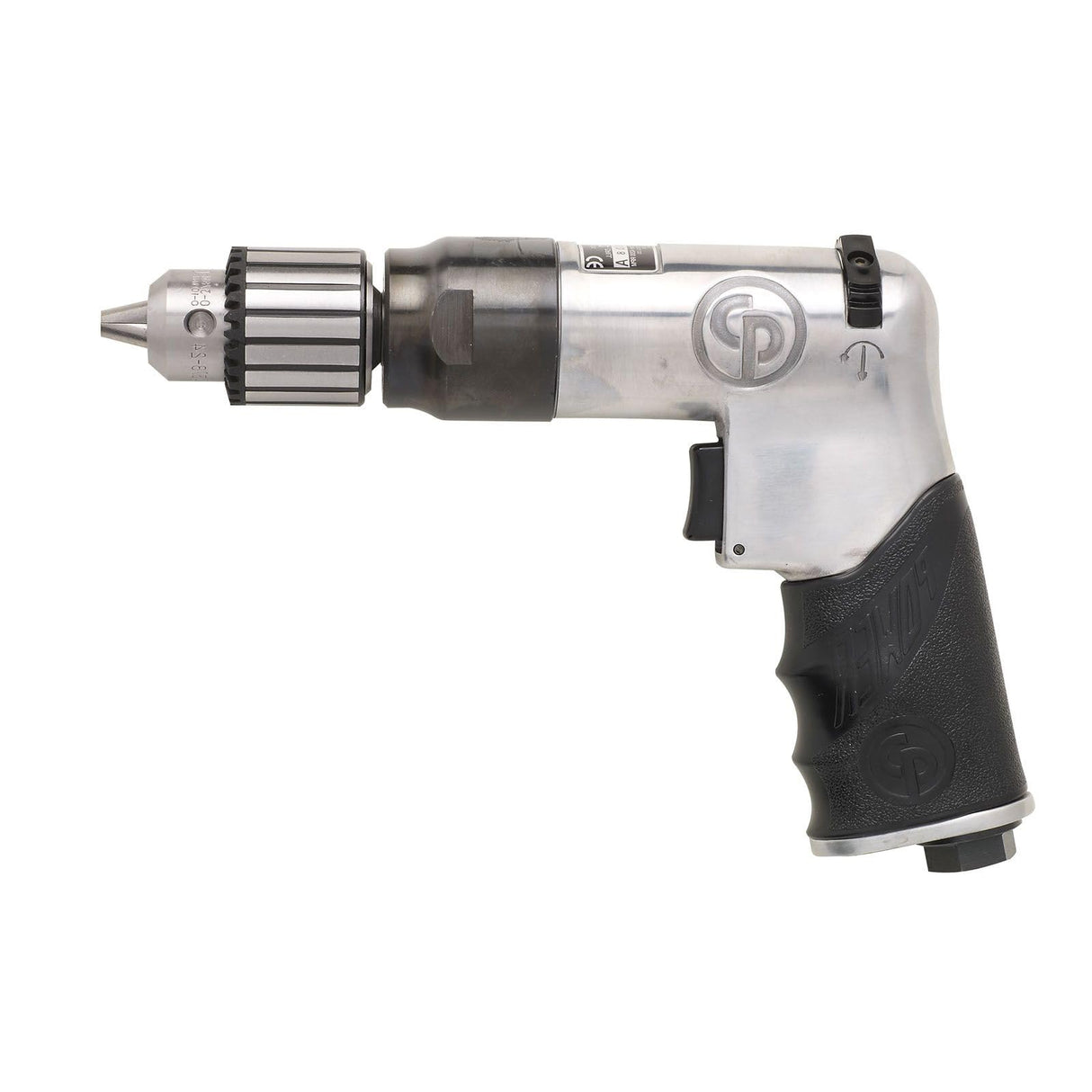 Chicago Pneumatic CP789R-26 - Air Power Drill, 3/8 Inch (10mm), Reversible, Keyed Chuck, Aluminum Housing, Pistol Handle, 0.43 HP / 320 W, Stall Torque 3.1 ft. lbf / 4.2 NM, 2600 RPM, Home Improvement