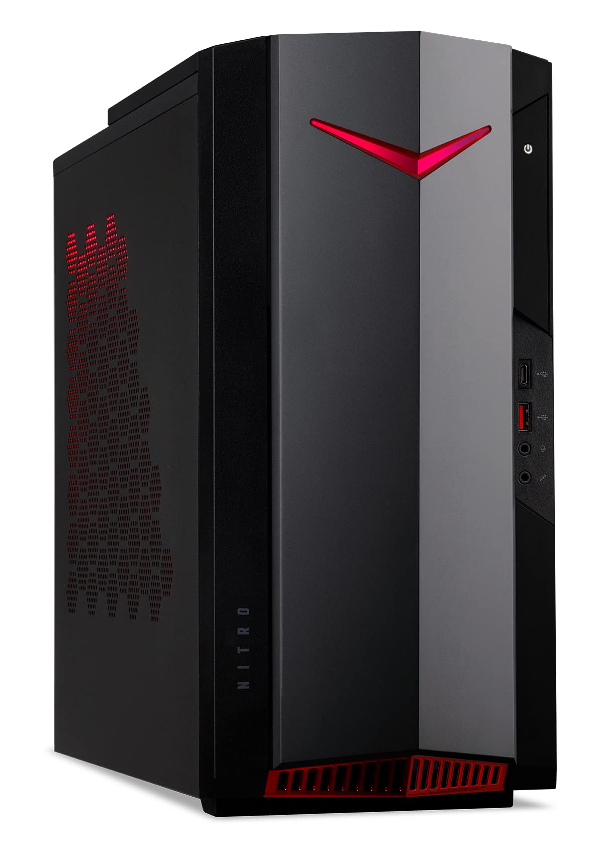 Acer Nitro 50 N50-640 - Ordenador de Sobremesa Gaming (Intel Core i7-12700F, 16 GB RAM, 1024 GB SSD, NVIDIA GeForce RTX 3060, Wi-Fi, HDMI, Sin Sistema Operativo) - PC Gaming Negro