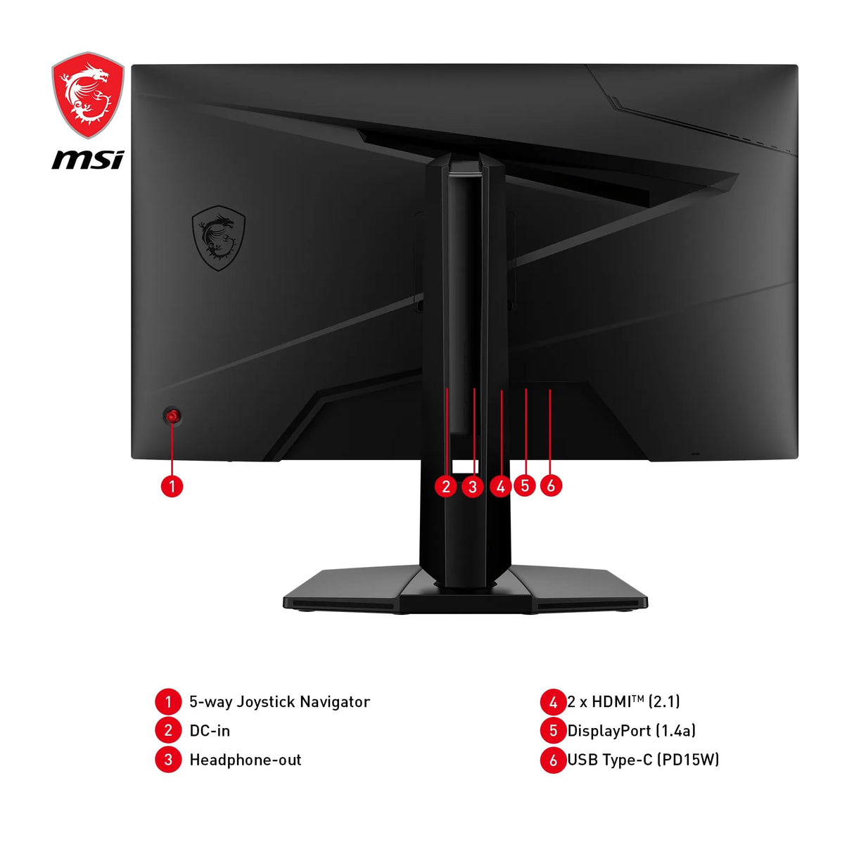 MSI mag 274UPF E2 Monitor UHD Gaming de 27 Pulgadas, Panel IPS rápido de 3840 x 2160, 160 Hz / 0,5 ms (GtG, mín sRGB del 133%, Diseño sin Marco, VESA DisplayHDR 400, DisplayPort