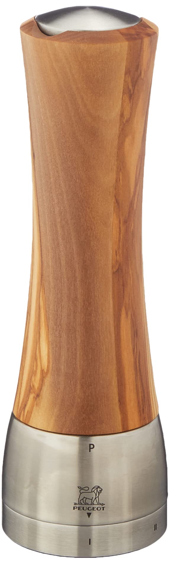 Peugeot Madras 36164 - Molinillo de pimienta manual (ajuste de grado de molido, altura 21 cm, madera de olivo)