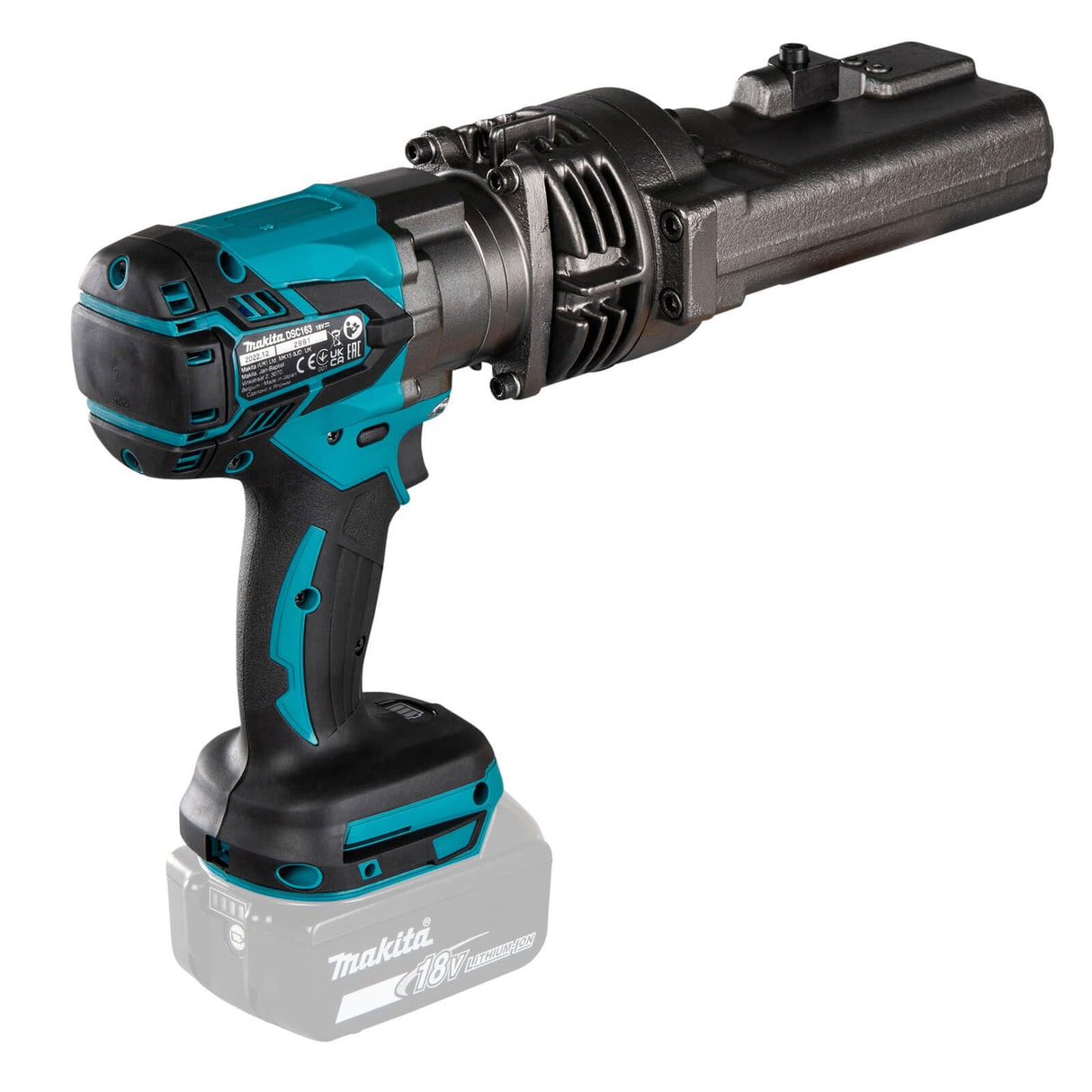 Makita DSC163ZK - Cortador de barras de refuerzo de acero sin escobillas LXT de iones de litio de 18 V, se envía en una funda de transporte, baterías y cargador no incluidos