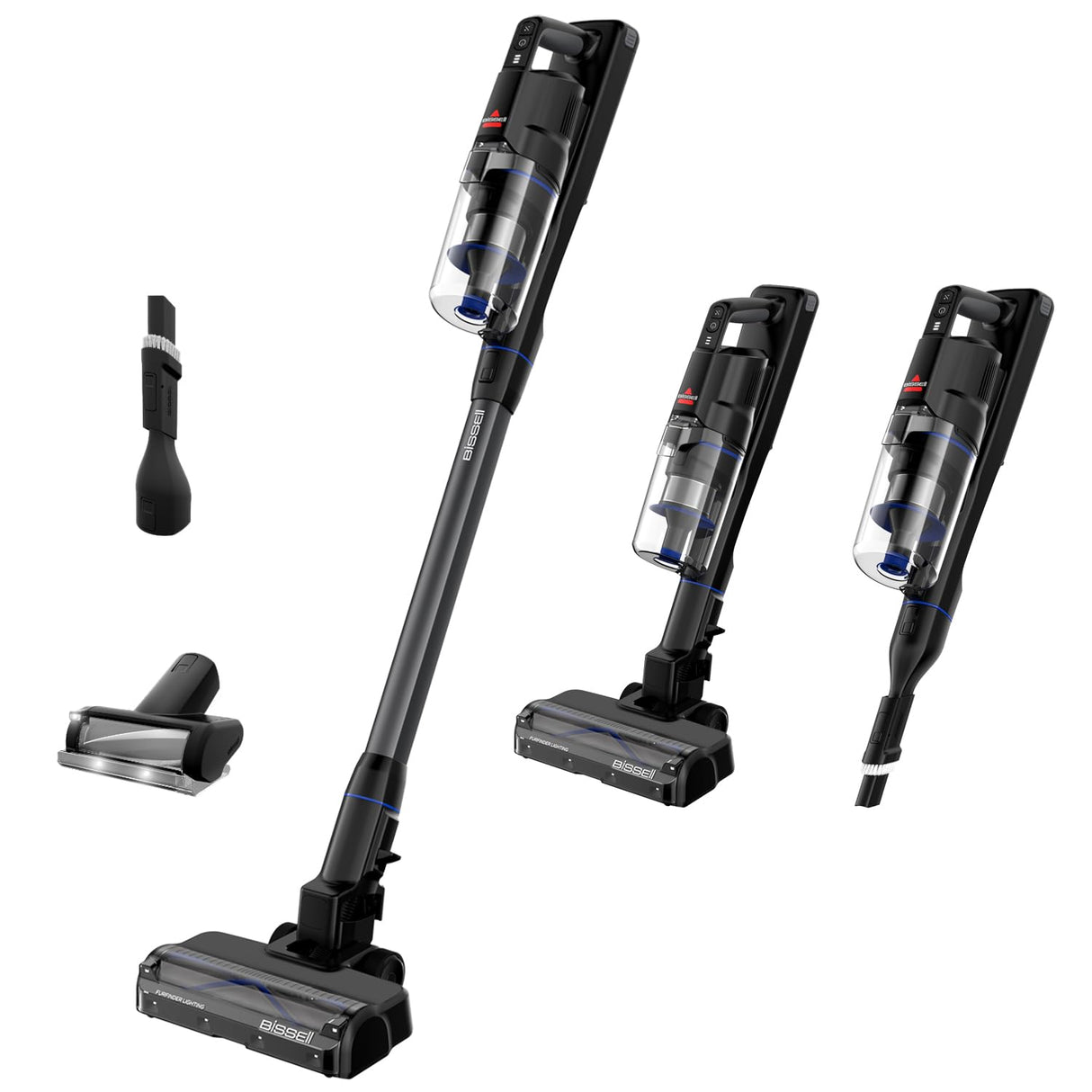 Bissell PowerClean FurGuard, Aspiradora Sin Cable, Motor 280W, Aspiradora Escoba, Rodillo Autolimpieza, Luces FurFinder, Autosoportado, Filtro HEPA, 2500 mAh Batería Extraíble, 50 min, 4091N