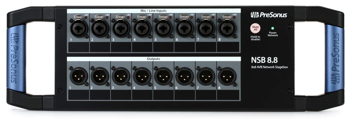 PreSonus NSB 8.8, 8x8, Stage Box en red AVB