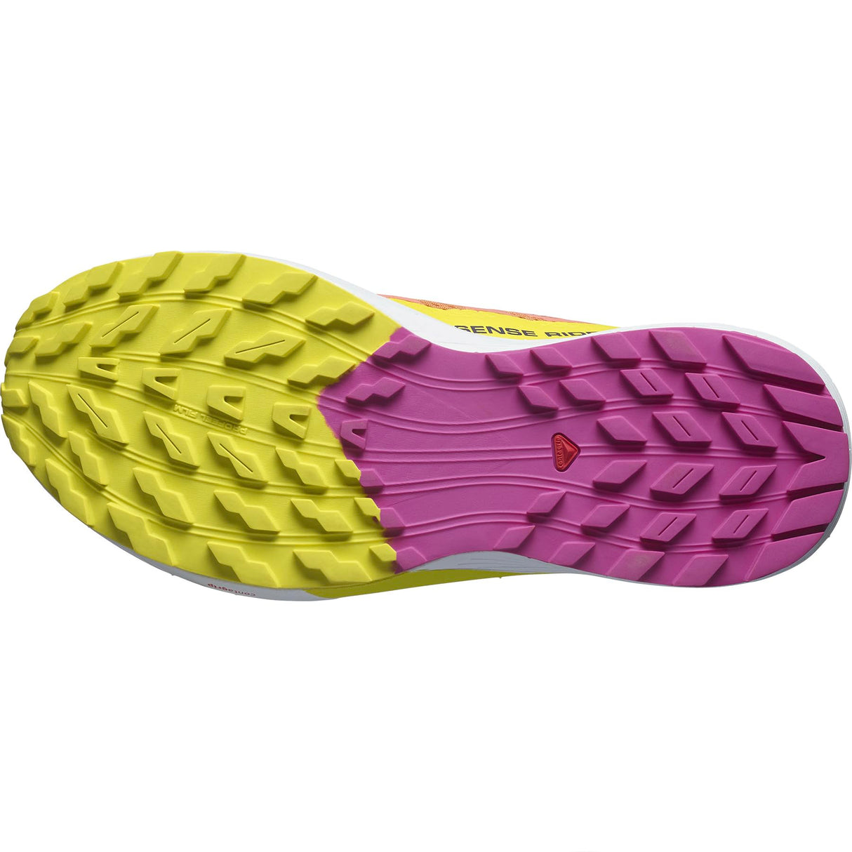 SALOMON Sense Ride, Zapatillas de Trail Running Hombre, Sense Ride 5 Bird Of Paradise/White/Sulphur Spring, 36 2/3 EU