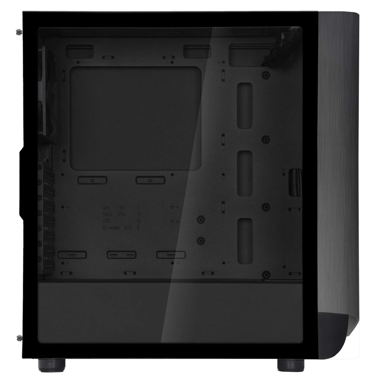 SilverStone Technology SST-SEA1TB-G - Seta A1 Carcasa de computadora ATX de Torre Central, Parte Lateral de Vidrio Templado, Titanio sobre Negro