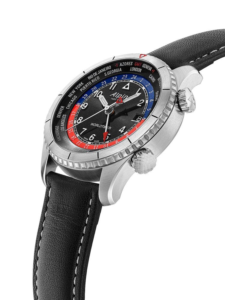 Alpina Reloj Analógico para Hombre de Cuarzo con Correa en Acero Inoxidable mid-39670