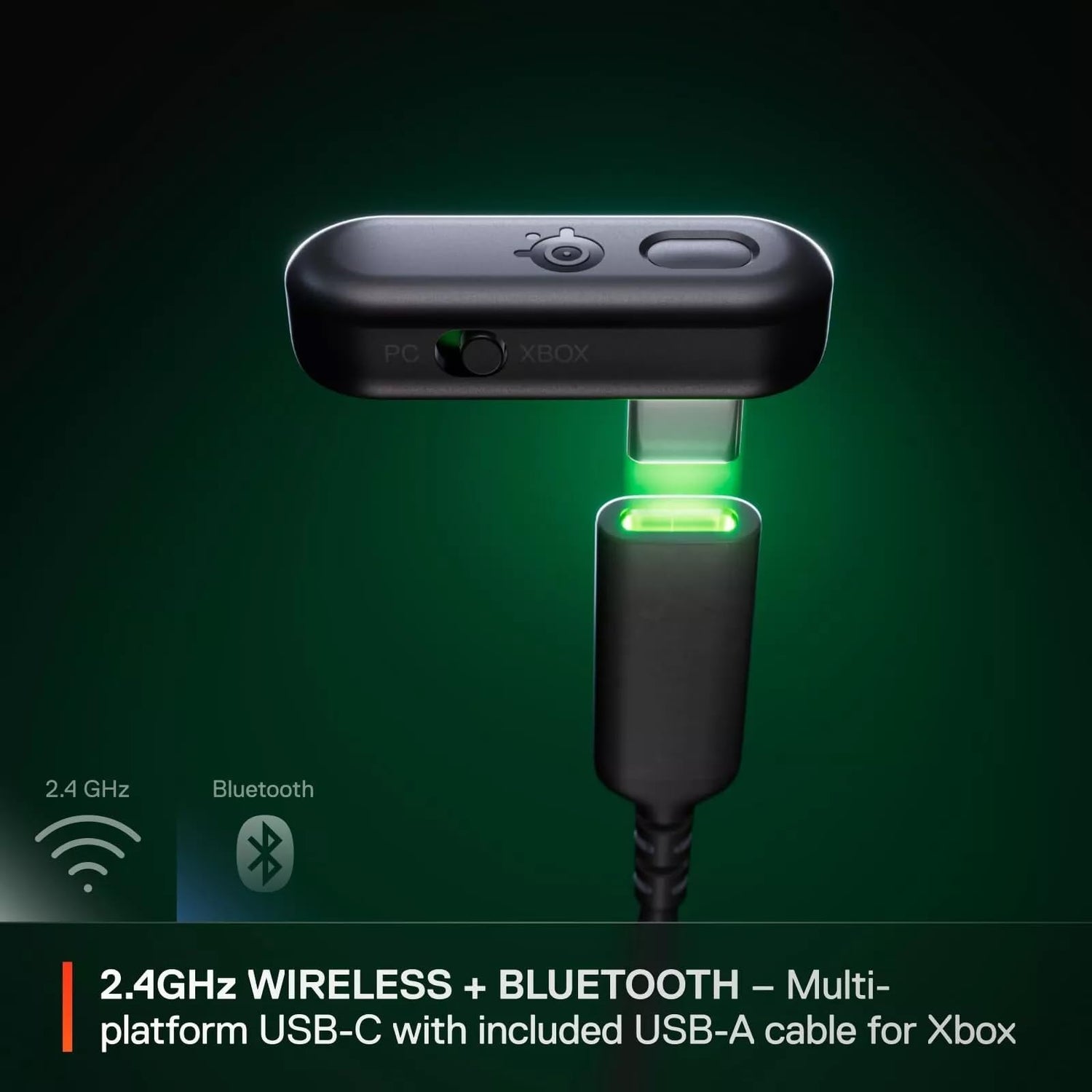 Steelseries Arctis GameBuds™ para Xbox - Auriculares inalámbricos para Juegos - 2,4 GHz + BT5.3 - Modo ANC/Transparencia - Resistencia al Agua IP55-40 Horas de autonomía - Carga inalámbrica - Xbox,