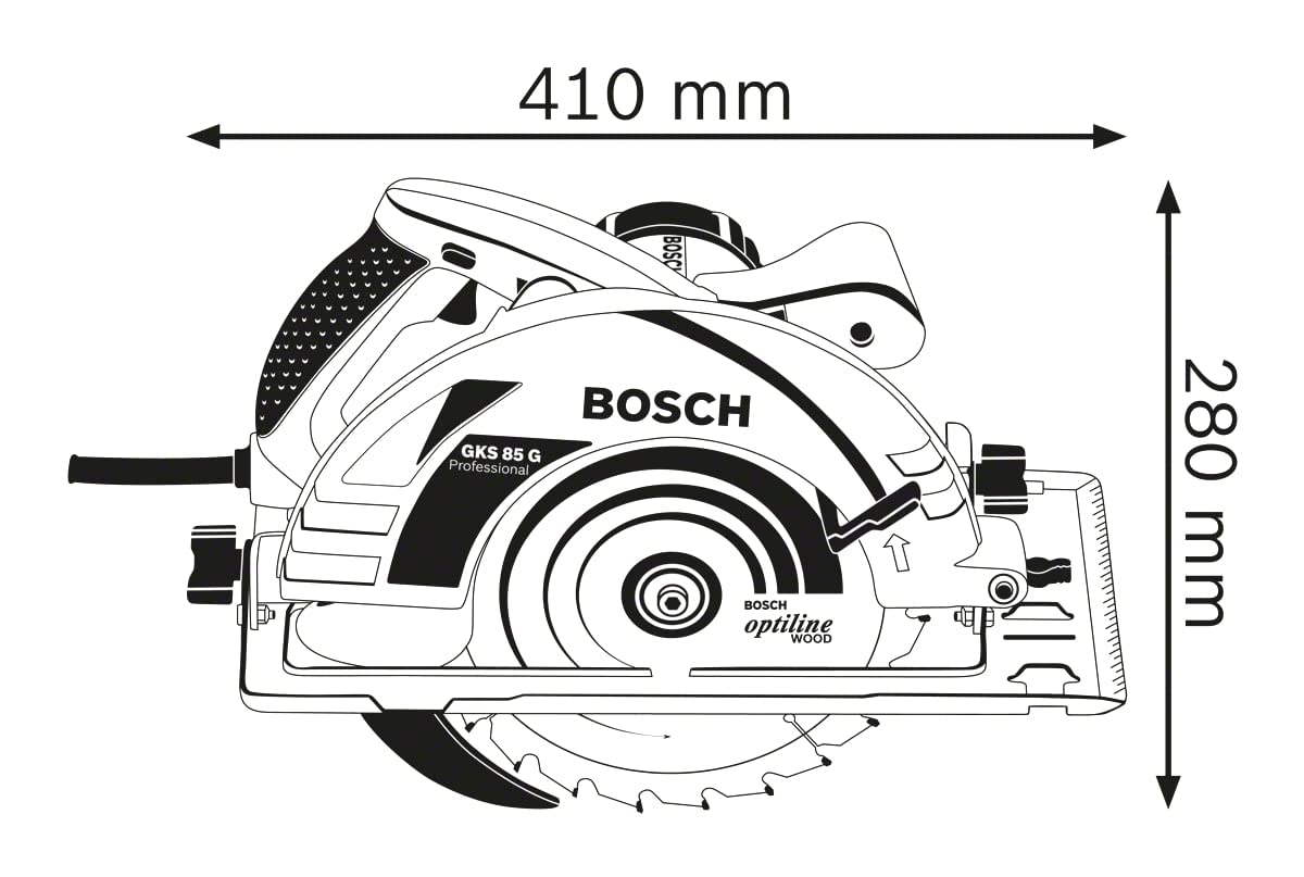 Bosch Professional GKS 85 G - Sierra circular (2200 W, Ø Disco 235 mm, en caja)