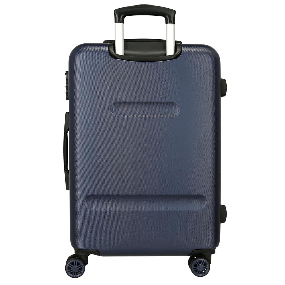 Pepe Jeans Tom Juego de maletas Azul 55/65 cms Rígida ABS Cierre de combinación lateral 56L 7,54 kgs 4 Ruedas equipaje mano