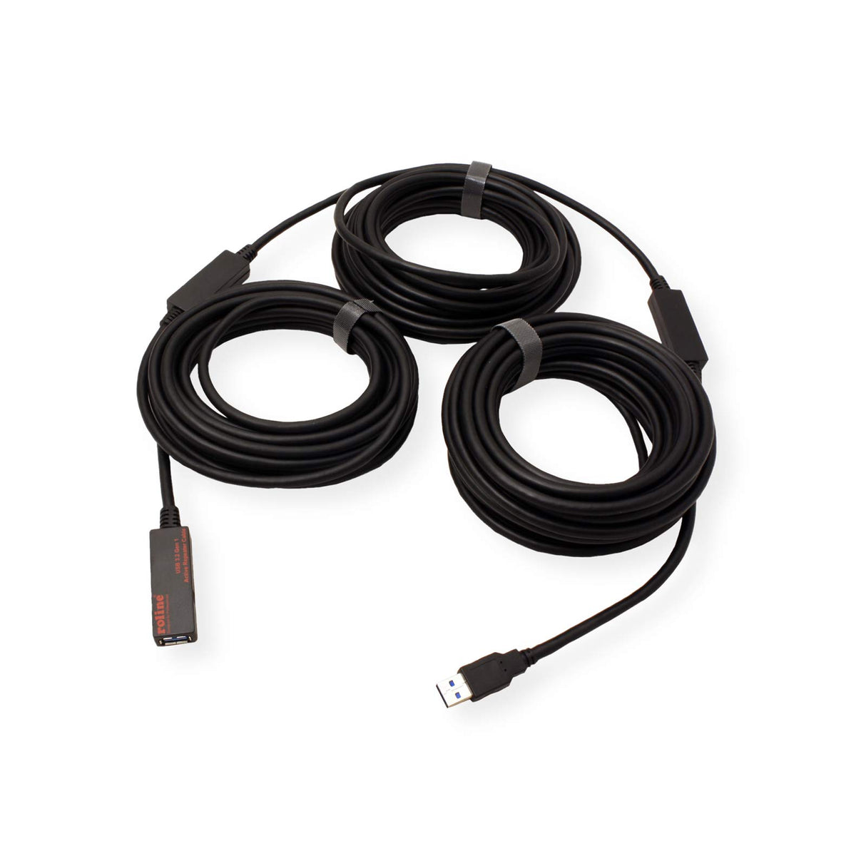 ROLINE Cable repetidor Activo USB 3.2 Gen 1, Negro, 20 m