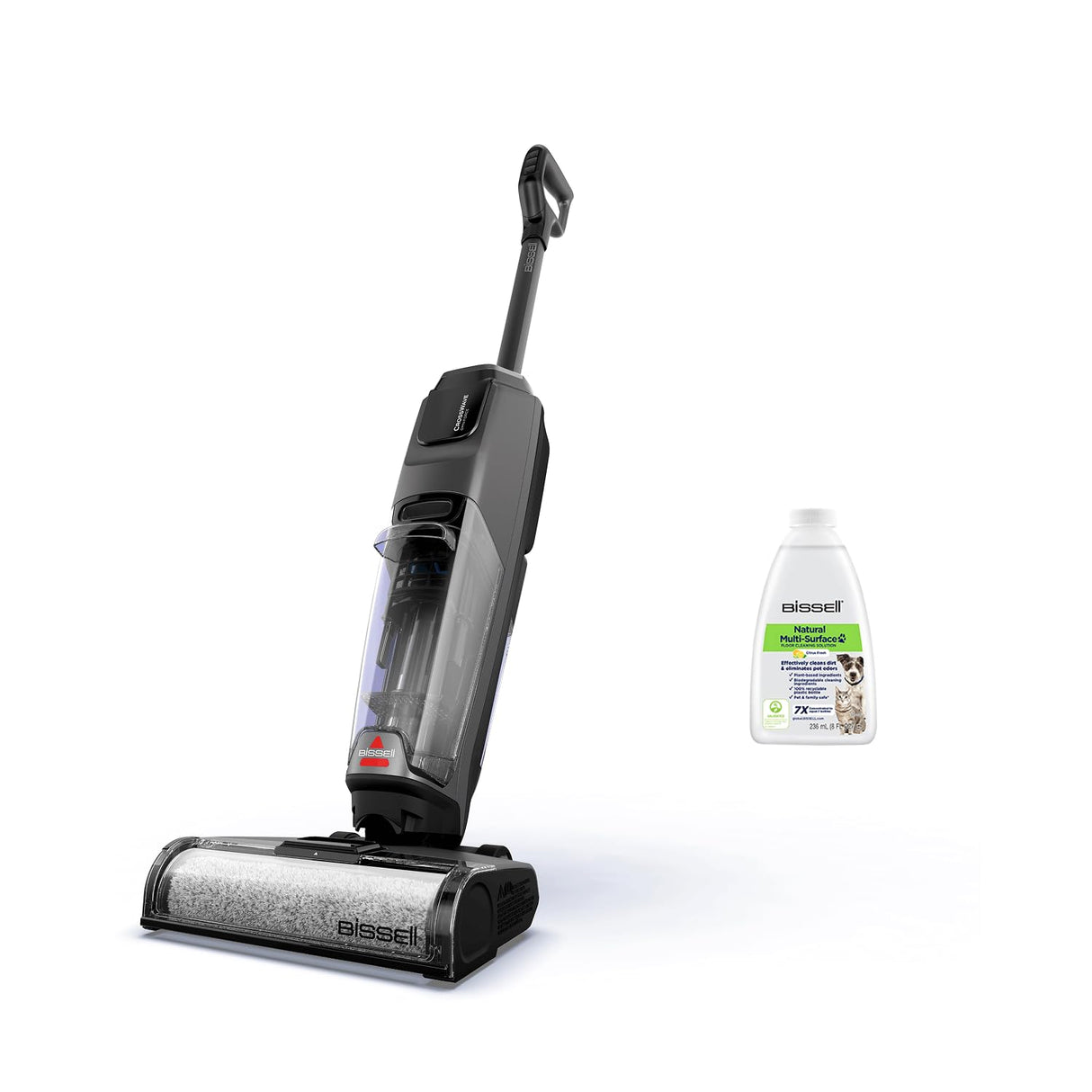 BISSELL CrossWave OmniForce, Aspiradora de Mano Sin Cable, Aspirado y Mopa al Mismo Tiempo o Solo Modo Aspirado, Escoba Vertical Potente, Vacuum Cleaner de Agua, 240m² Limpieza Multisuperficie, 3912N