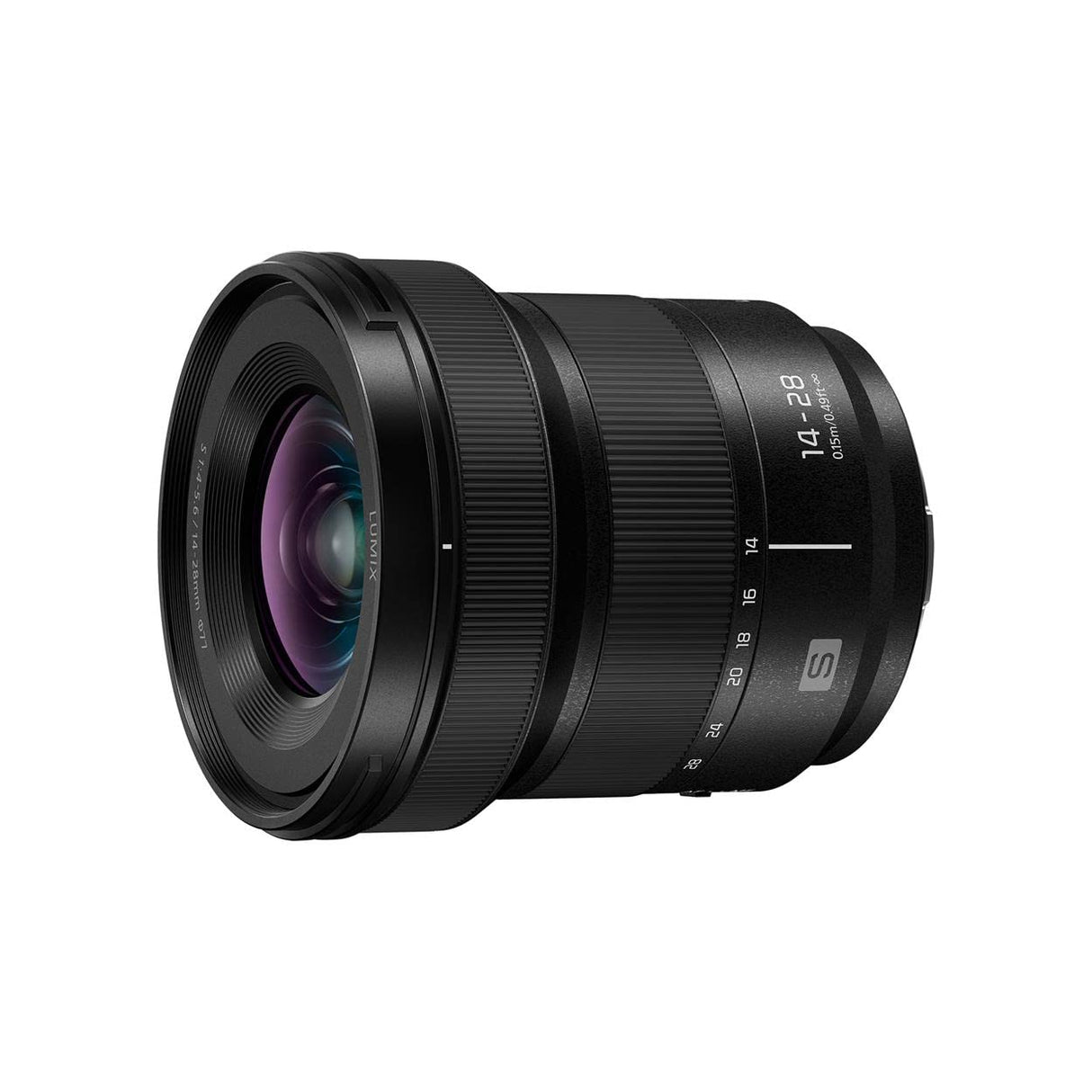 Panasonic LUMIX S-R1428 S - Lente de Montaje en L F4-5.6 Macro 14-28 mm Negro