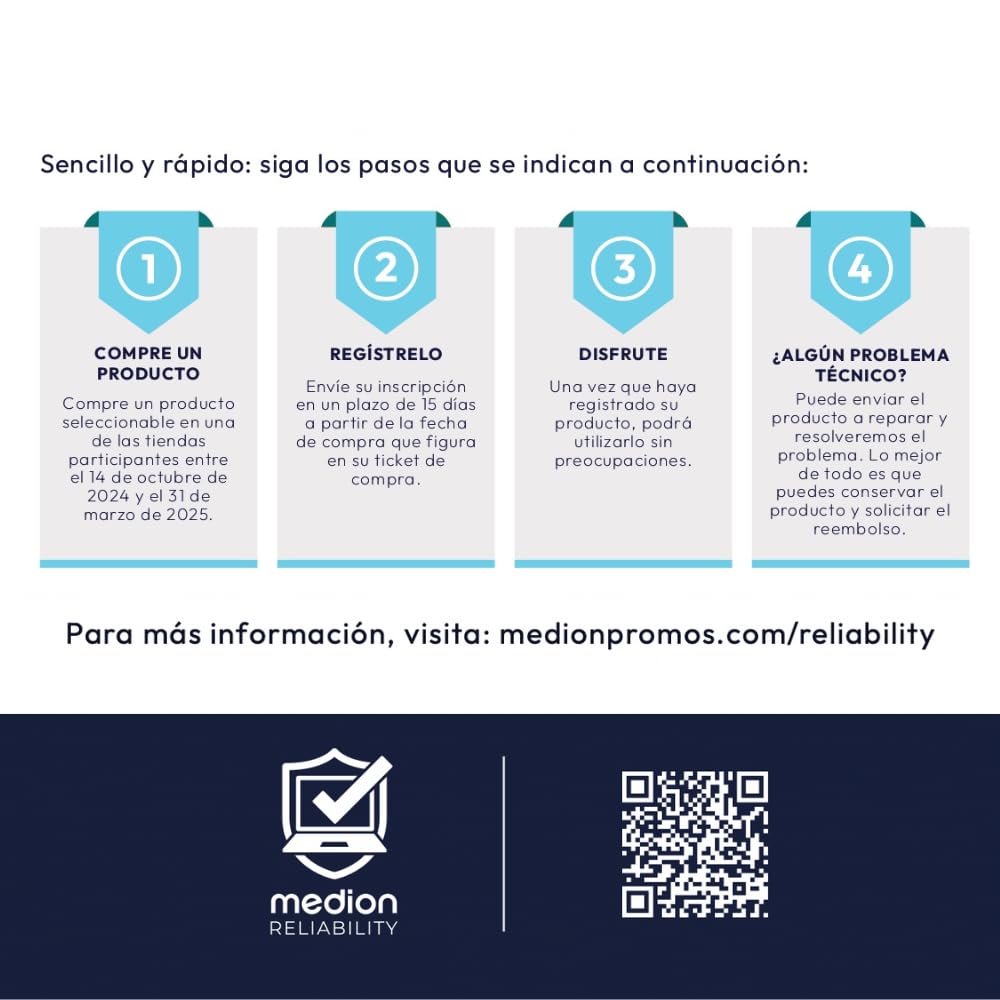 MEDION Elite E15443-15.6" FHD. Intel Core 5-125H. Intel ARC Graphics. 16GB RAM. 512GB SSD. Windows 11 Home. Wi-Fi. Plata. Teclado QWERTY. MD62621. Incluye Programa de Fiabilidad, Garantía