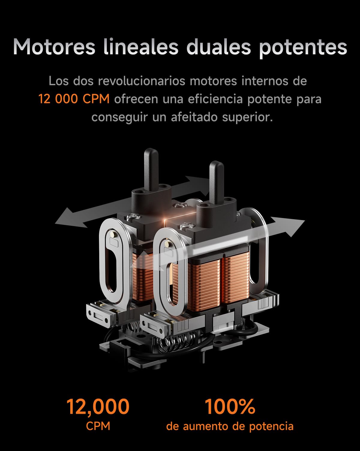 Laifen P3 Pro Afeitadora Eléctrica con Motor Lineal Patentado 12 000 cpm, 100 Min de Autonomía, Carga Rápida (3 min para 7 min de uso), Uso en Seco y Mojado, Ideal para Viajes (Gris Grafito)