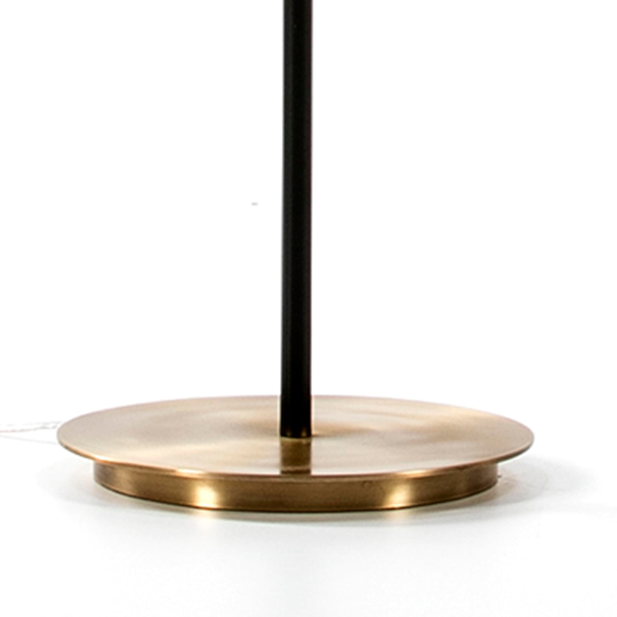 LAMPARA DE PIE 24X140 METAL DORADO/NEGRO SIN PANTALLA