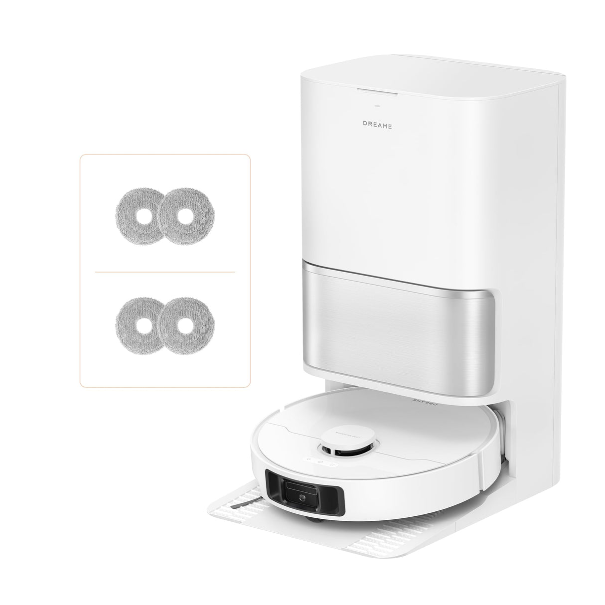 DREAME L10s Ultra Gen 3 Kit Robot Aspirador y Friegasuelos, Succión de 25.000Pa, Cepillo Lateral y Mopa Extensible, AceClean DryBoard y Autolimpieza Automática de Mopa, Secado con Aire Caliente