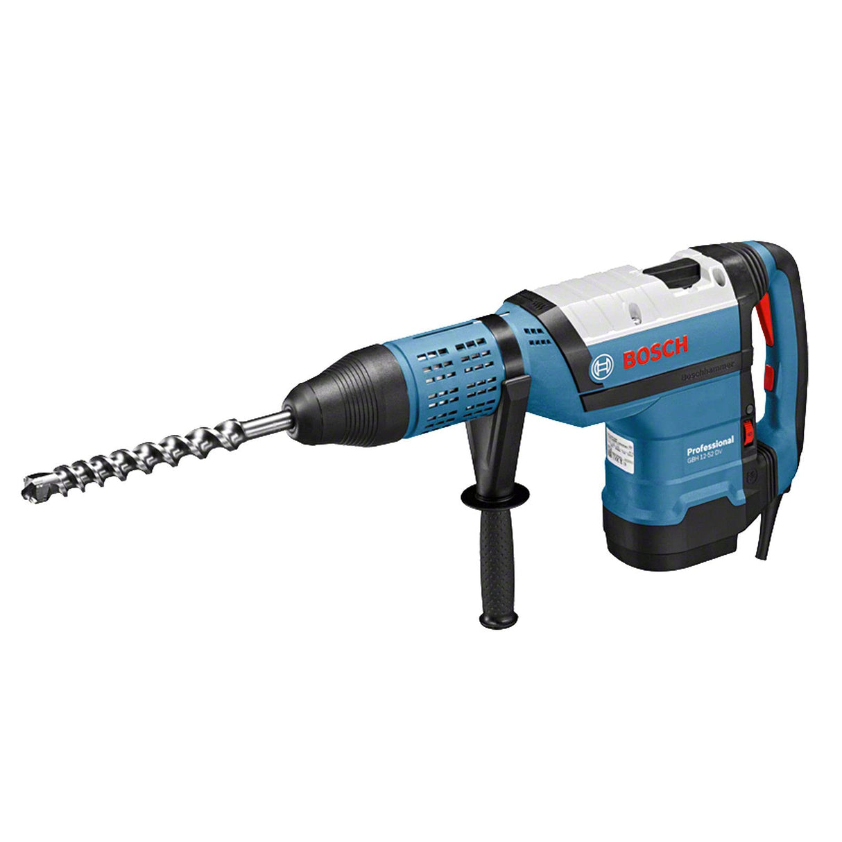 Bosch Professional GBH 12-52 DV - Martillo perforador (19 J, Ø máx. hormigón 52 mm, SDS max, Vibration control, en maletín)