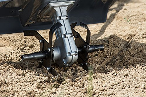 IKRA motoazada eléctrica motocultor cultivador Fem 1500, Ancho útil 17-45cm, Profundidad 23cm, Incluye extirpador Manual