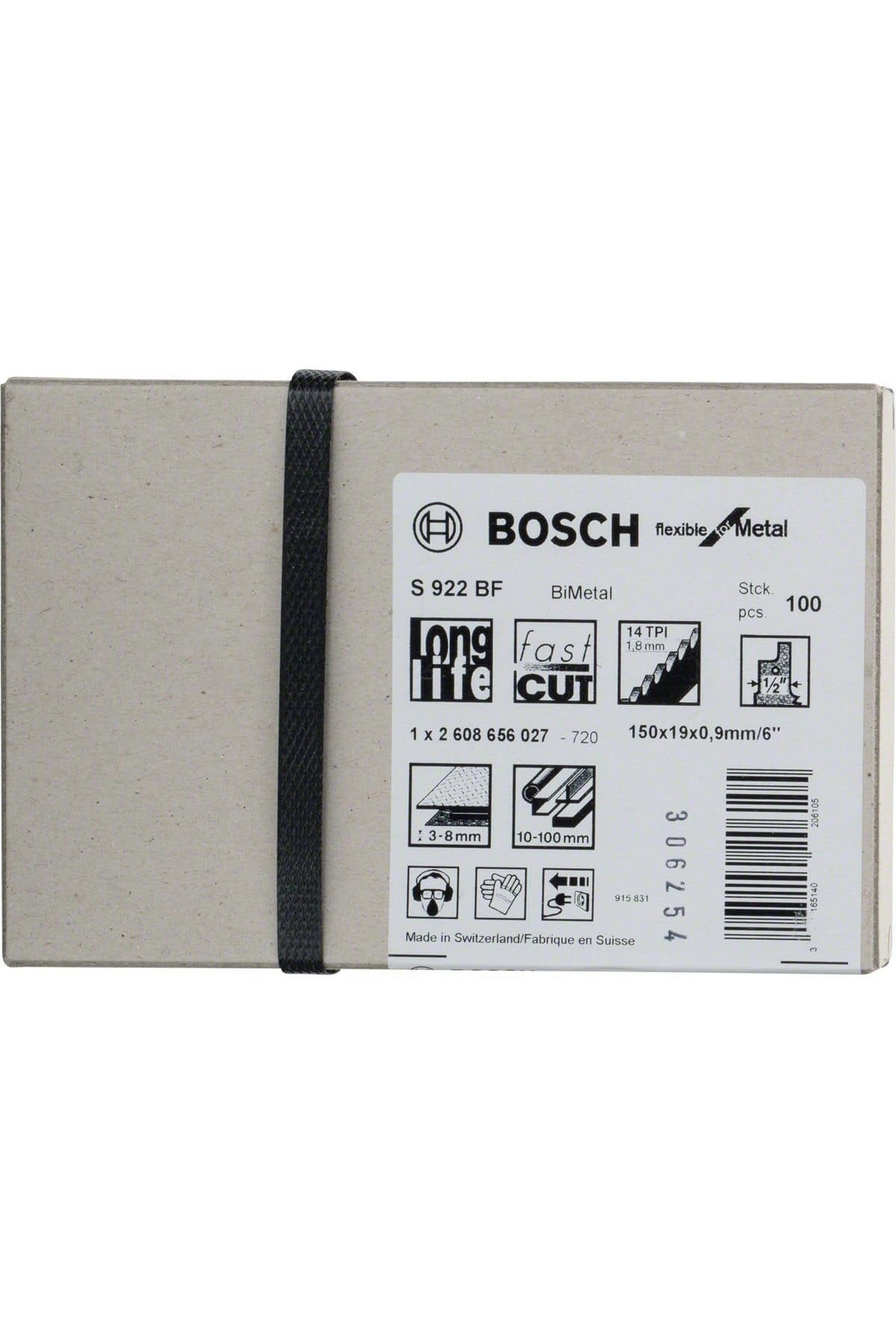 Bosch 2 608 656 027 - Hoja de sierra sable S 922 BF - Flexible for Metal (pack de 100)