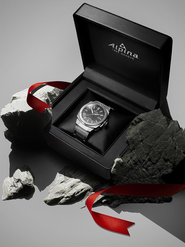 Alpina Reloj Analógico para Hombre de Cuarzo con Correa en Acero Inoxidable mid-39660