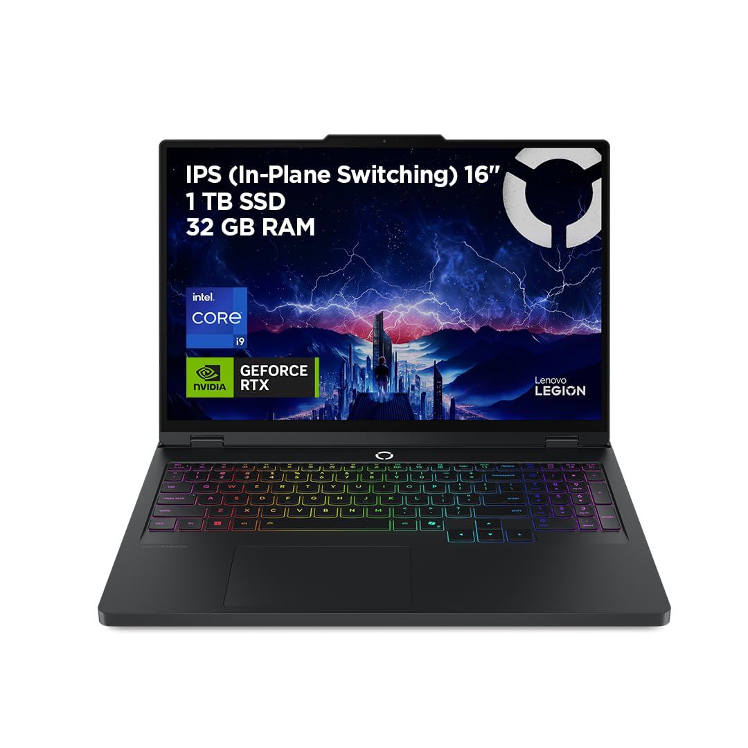Lenovo Legion Pro 5 Gen10– Portátil Gaming IA 16" WQXGA (Intel Core i9-14900HX, NVIDIA GeForce RTX 5070, 32GB RAM, 1TB SSD, 240Hz, WiFi 6, Sin Sistema Operativo) QWERTY RGB 24 Zonas Español – Negro