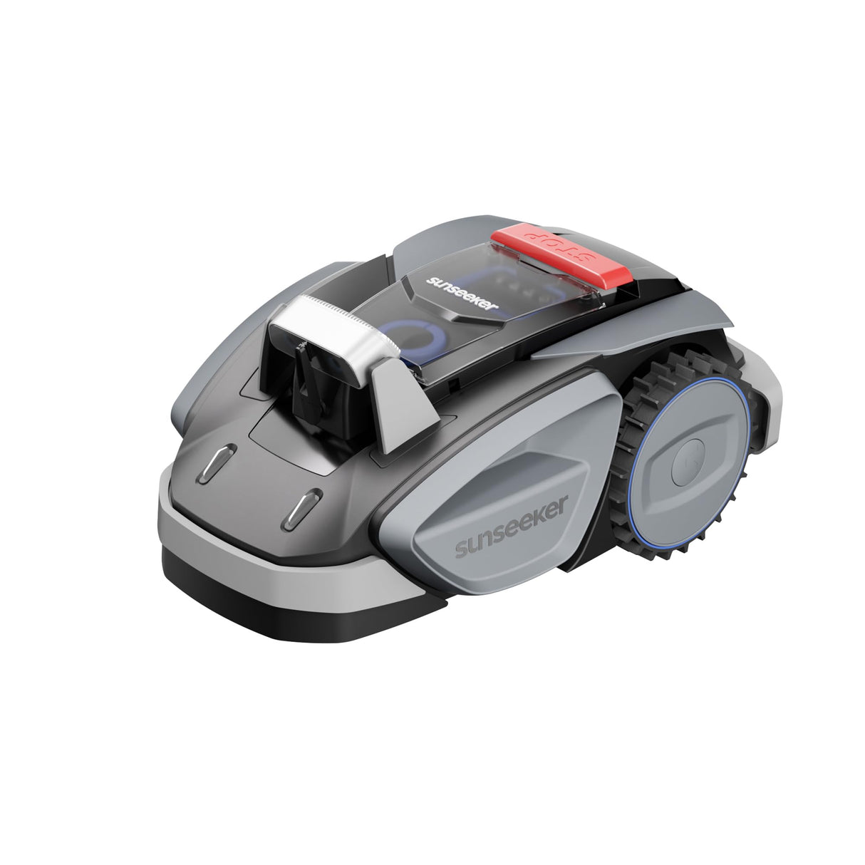 Sunseeker V3 Robot cortacésped inalámbrico 600㎡, Robot cortacésped con función de Corte de un Solo Clic, Robot cortacésped Visual basado en IA con prevención de obstáculos Inteligente, Pendiente del