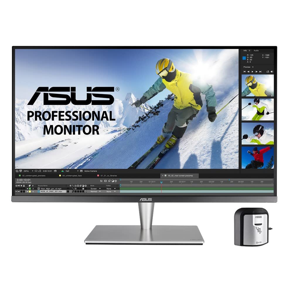 ASUS ProArt PA32UC-K - Monitor profesional HDR 32 pulgadas (4K, HDR, Direct LED, 384 zonas de atenuación local, 85 % Rec.2020, 95 % DCI-P3, Calibración Hardware, Thunderbolt 3, Ultra HD Premium)