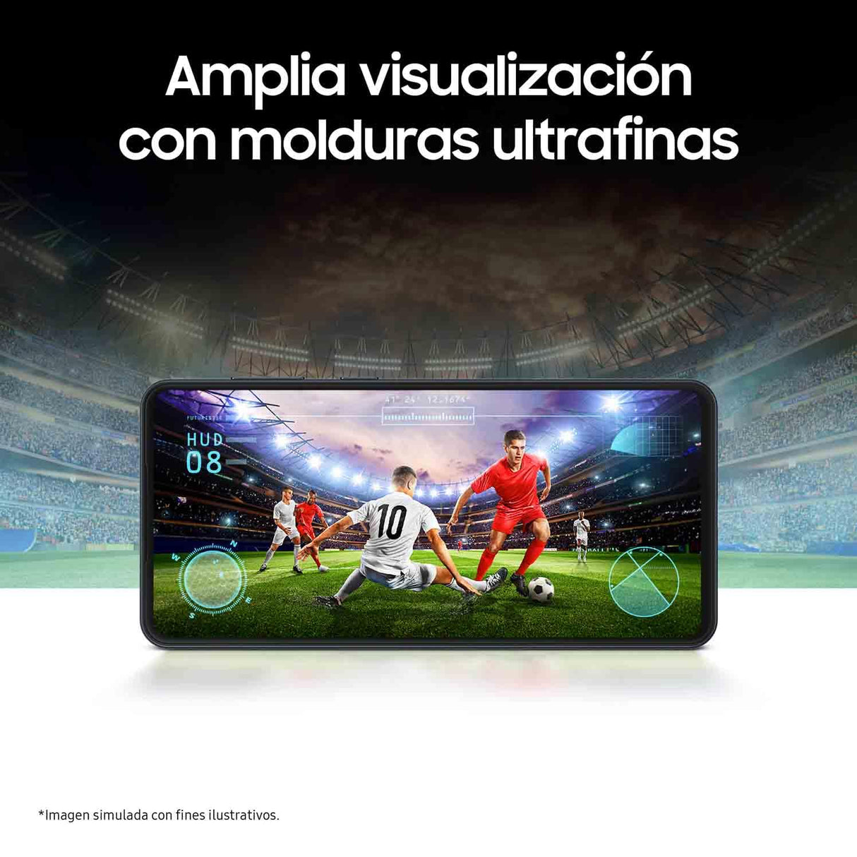 Samsung Galaxy M55 5G 256GB - Teléfono Móvil Android, Smartphone Libre, Pantalla 6,7" FHD+Super AMOLED+, Negro (Versión Española)