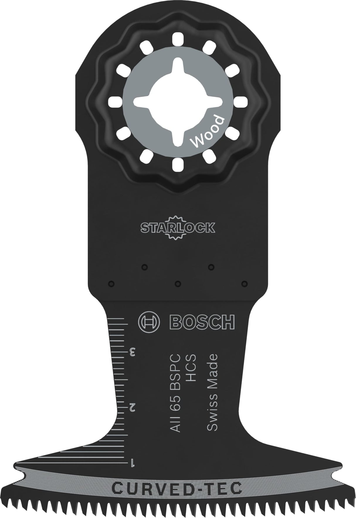 Bosch 10x Hoja de corte de inmersión AII 65 BSPC (para Madera dura, Madera blanda, Anchura 65 mm, Professional Accesorios Multiherramienta)