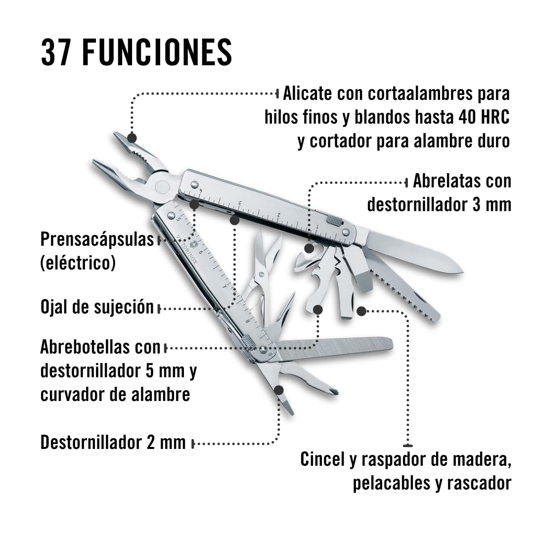 Victorinox Swisstool X Plus, Navaja multiusos suiza en Funda de Nailon