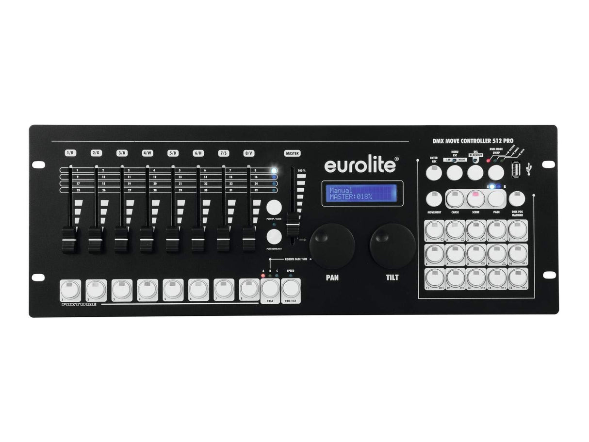 Eurolite DMX Move Control 512 Pro - Controlador DMX con generador de Efectos dinámico