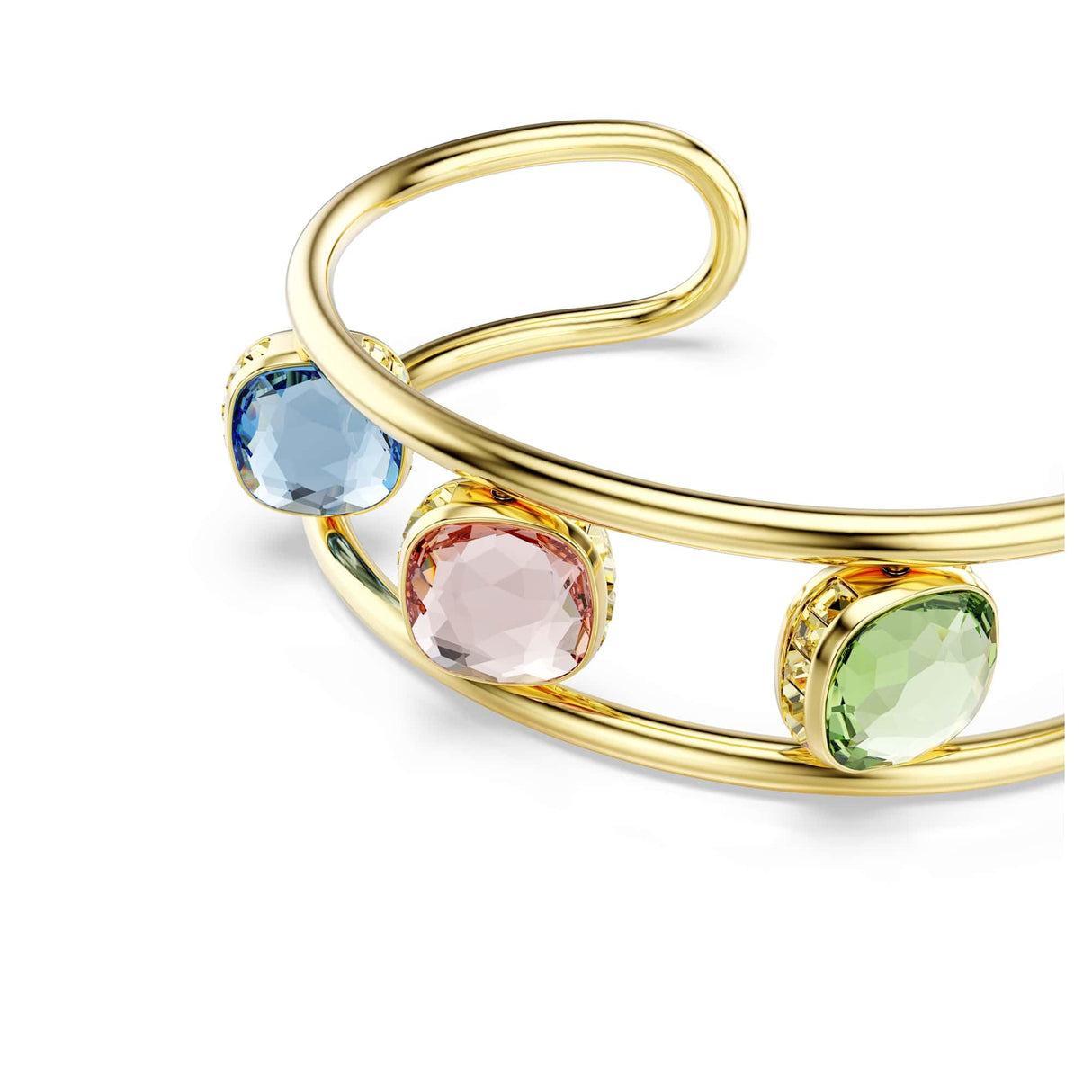 Swarovski Brazalete Chroma, Talla cojin, Multicolor, Baño tono oro