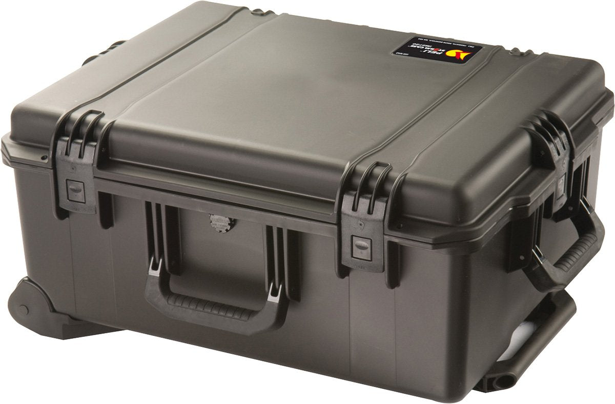 PELI Storm IM2720 Maleta de Transporte Grande con Ruedas y asa telescópico para Equipos frágiles, Resistente al Agua y al Polvo, 61L de Capacidad, Fabricada en EE.UU., sin Espuma, Color Negro