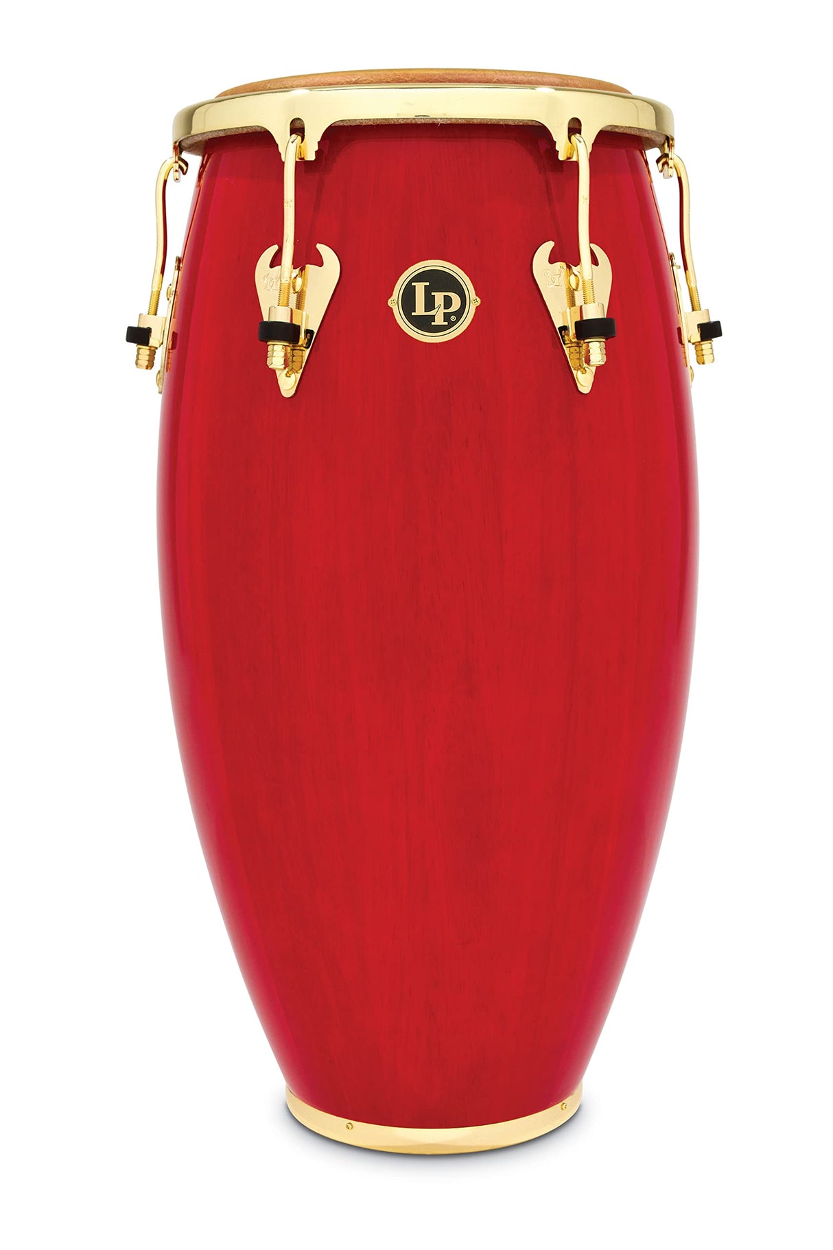 Latin Percussion Conga Matador 11 3/4" Conga M752S-RW, Rojo, Hardware dorado