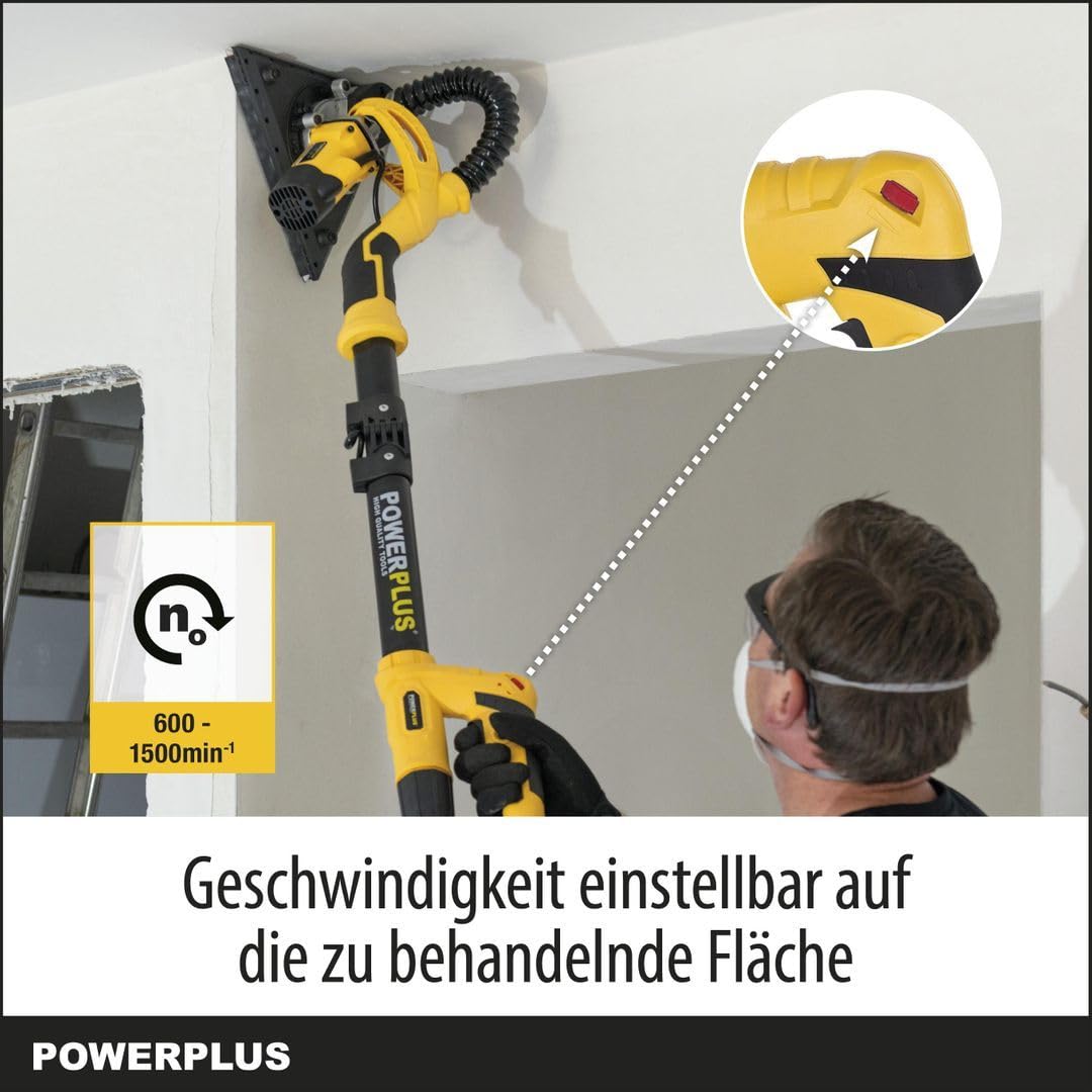 PowerPlus POWX0477 - Amoladora Para Paredes Y Techos 710W Combi