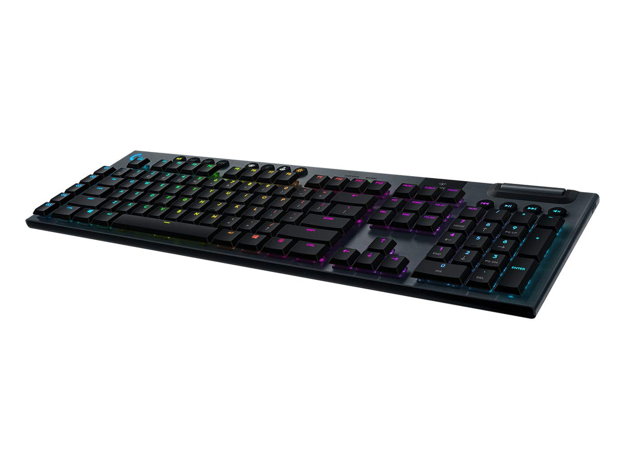 LOGITECH Compatible G915 Lightspeed Wireless RGB Mechanical Gaming Keyboard – GL Clicky - Carbon - Pan - Nordic