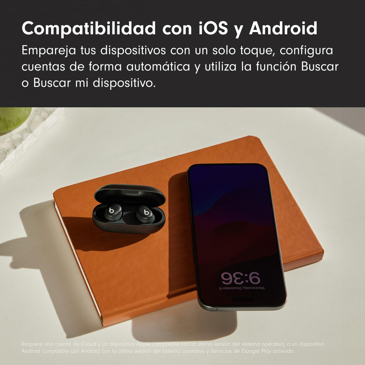 Beats Solo Buds — Auriculares intraurales Bluetooth inalámbricos | 18 Horas de autonomía | Compatibilidad con Apple y Android | Micrófono Integrado - Gris tormenta
