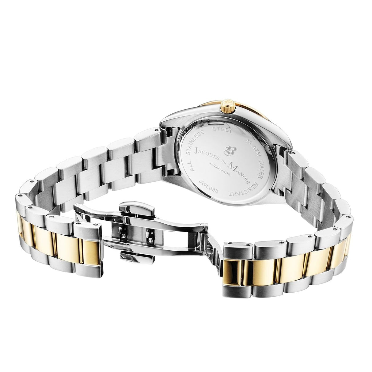 B JACQUES DU MANOIR Reloj Analógico para Mujeres de con Correa en Acero Inoxidable JWL03804
