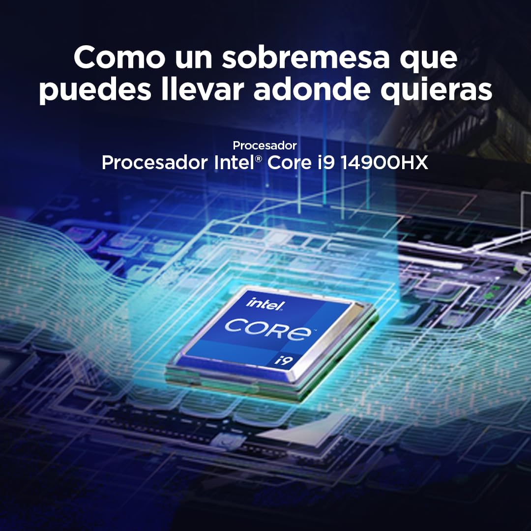 Lenovo Legion Pro 5 Gen10– Portátil Gaming IA 16" WQXGA (Intel Core i9-14900HX, NVIDIA GeForce RTX 5070, 32GB RAM, 1TB SSD, 240Hz, WiFi 6, Sin Sistema Operativo) QWERTY RGB 24 Zonas Español – Negro