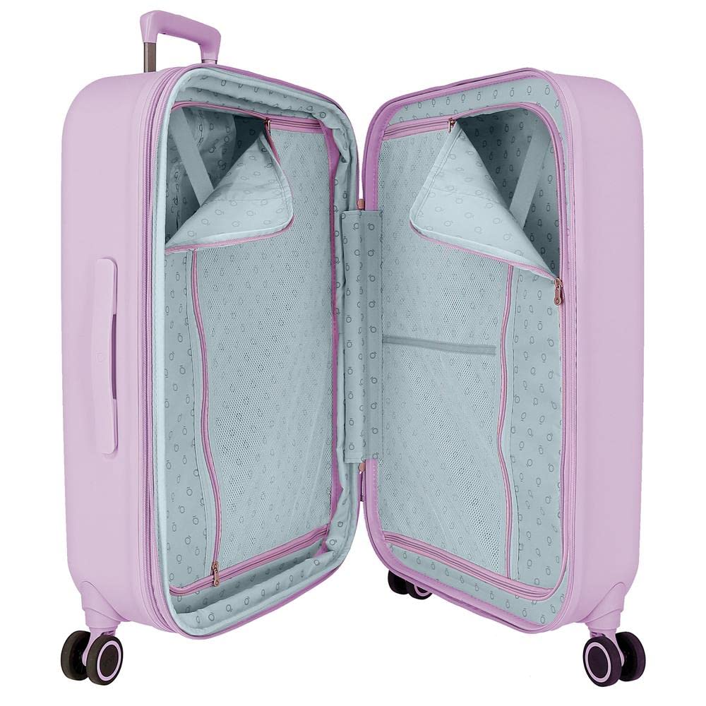 Joumma Disney You Are Magical Maleta Mediana Lila 48x70x28 cms Rígido 4,32 kgs Cierre TSA Integrado ABS 4,32 kgs 79L