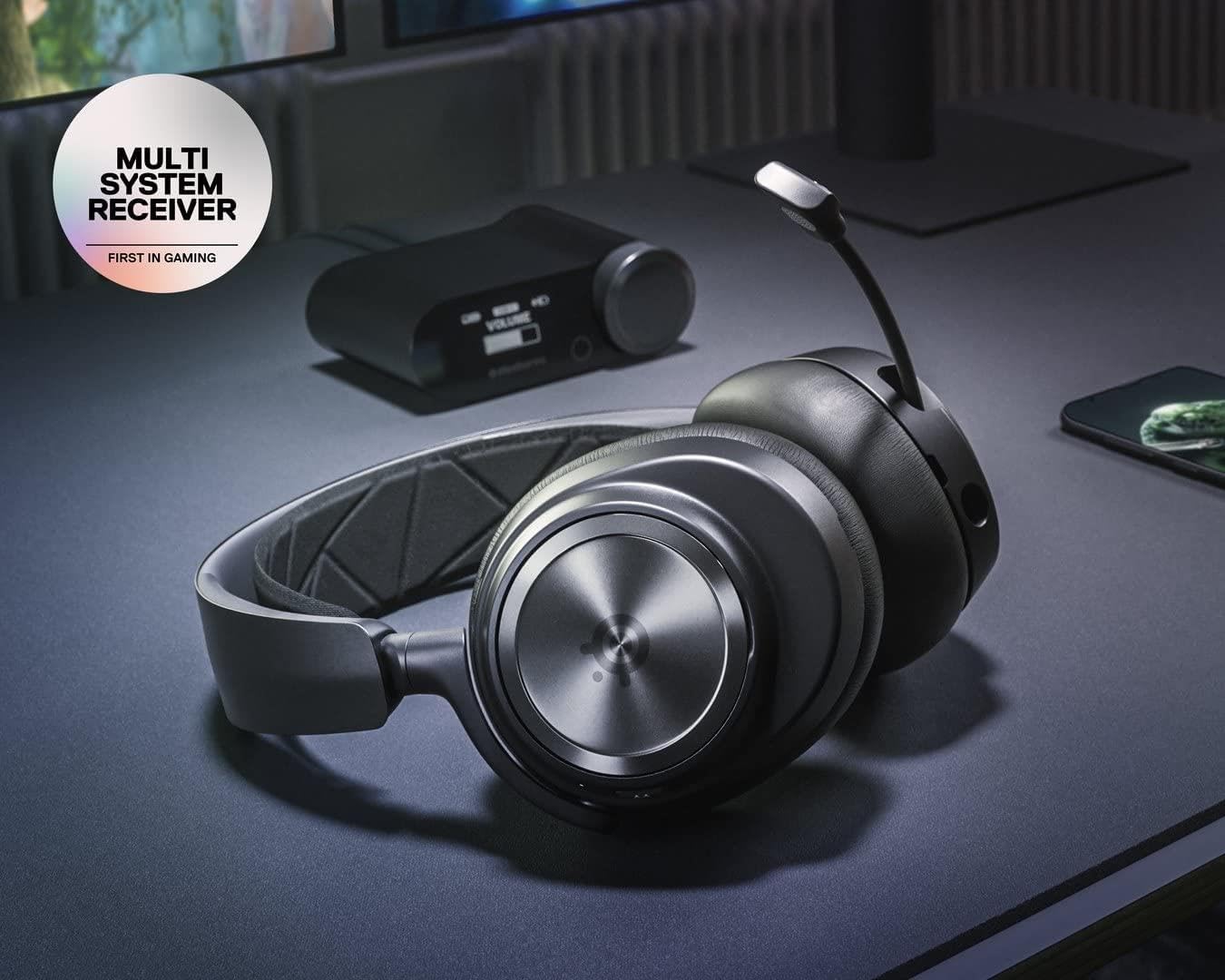 SteelSeries Arctis Nova Pro Wireless X - auriculares gaming multisistema Xbox - Controladores magnéticos de neodimio - Cancelación de ruido - Infinity Power System - Xbox, PC, PS5, PS4, Switch, móvil